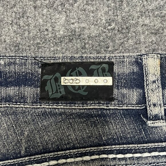 Womens BQB Jeans Distressed Look Skinny Fit 11 Blue Grayish Wash Denim - Picture 9 of 9